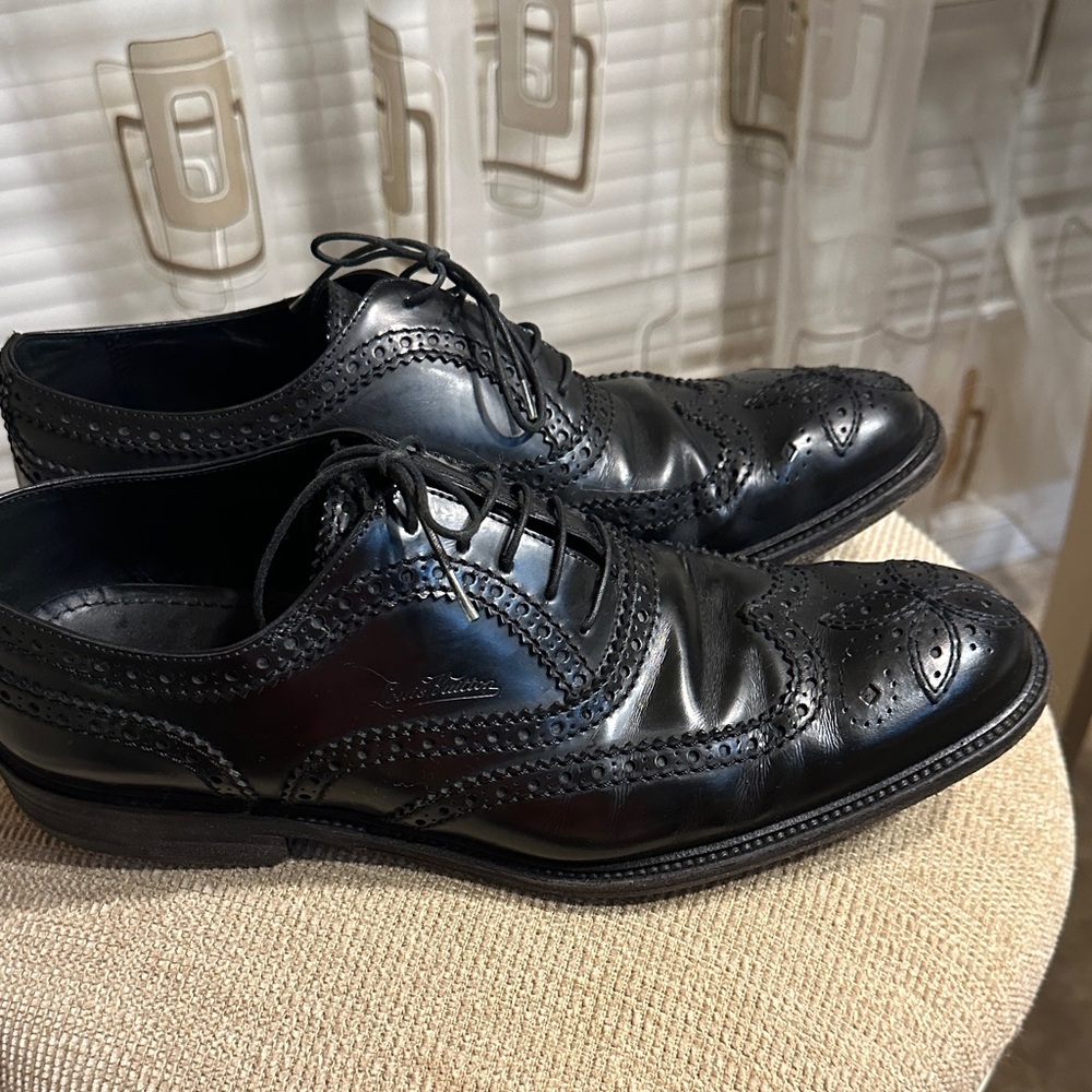 Louis Vuitton Black Brogue Oxfords